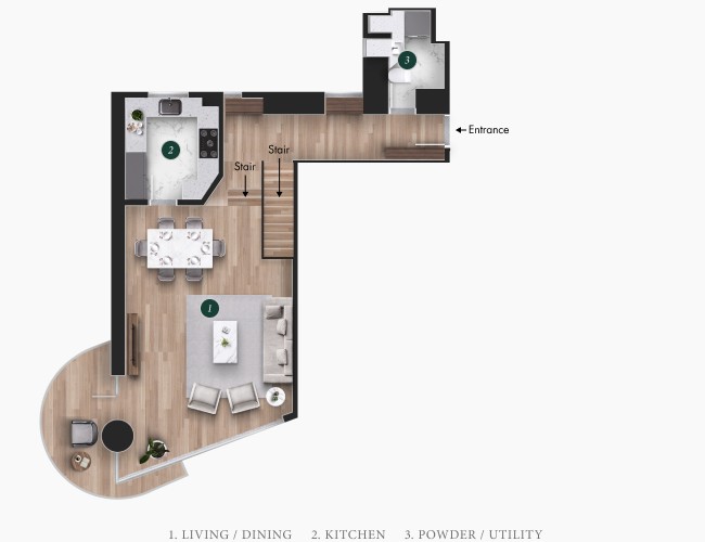 de Ricou 101-3101 lower Floorplan