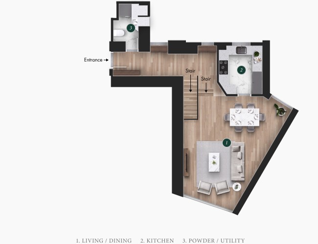 de Ricou 103-3103 lower Floorplan